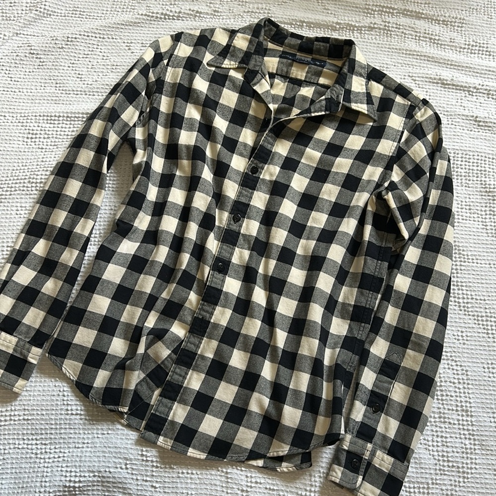 Vintage Ralph Lauren Sport plaid checkered 100% Cotten button down